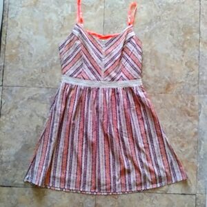 Miss Me Multicolor print strappy dress, size Medium